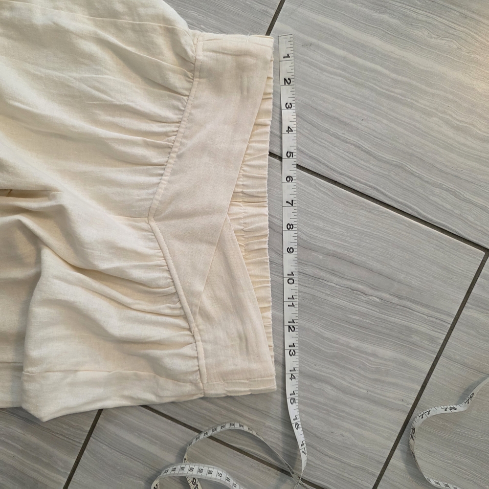 Linen Blend Elastic Waist Jogger Pants - Picture 6 of 7